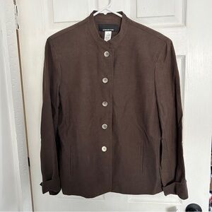 Jones New York Brown Jacket Blazer Size 14